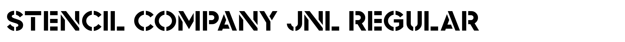 Stencil Company JNL Regular image